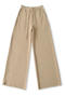casual slight stretch solid color drawstring high-waist pants(size run small)_Gray_Light Green_Dark Blue_Beige_Khaki 