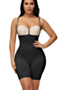 new solid color 5 colors tight seamless one-piece shapewear (without bra)_Black