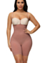 new solid color 5 colors tight seamless one-piece shapewear (without bra)_Black_Beige_Brown_Pink