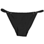 solid color two color seamless one-piece hip-lift low-waisted panties_Black