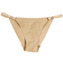 solid color two color seamless one-piece hip-lift low-waisted panties_Black_Beige
