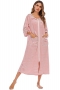 summer three-quarter sleeves zip-up pocket stripe batch printing stretch loose babydoll casual plus-size homewear_Black_White
