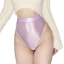 sexy lingerie new 8 colors solid color stretch simple high waist plus-size panties_Black_White_Purple