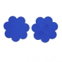 new 4 colors solid color petal shaped disposable sexy satin nipple stickers (diameter=7.5cm, 50 pairs of set)_Dark Purple_Dark Blue