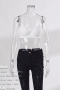 detachable shoulder straps underwire push up bra new add colors_Black_White
