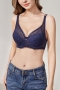 eight colors non-removable shoulder strap underwire push up lace bra_Black_White_Purple_Red_Rose Red_Beige_Dark Blue