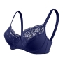 seven colors non-removable shoulder strap lace underwire push up bra_Black_White_Red_Beige_Blue_Dark Blue