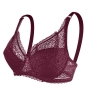 eight colors non-removable shoulder strap underwire push up lace sexy bra_Black_White_Purple_Red_Rose Red