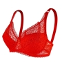 eight colors non-removable shoulder strap underwire push up lace sexy bra_Black_White_Purple_Red