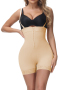 s-4xl two colors new plus-size sling lace trim breasted cutout high waist stretch body shaper_Black_Beige