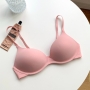 nine colors non-removable shoulder strap underwire-free sexy bra_Black_Purple_Dark Purple_Rose Red_Beige_Pink