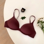 nine colors non-removable shoulder strap underwire-free sexy bra_Black_Purple_Dark Purple_Rose Red