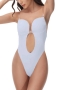 s-4xl four colors plus-size wedding evening dress invisible strap bra bodysuit deep v backless corset_Black_White