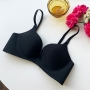new 2 colors thick palm cup sexy bra_Black