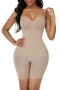 s-3xl new plus-size 3 colors sling seamless shapewear bodysuit_Black_Beige