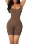 s-3xl new plus-size 3 colors sling seamless shapewear bodysuit_Black_Beige_Brown
