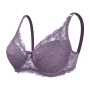 slight stretch 7 colors lace cotton bra(with underwire)80c...available for d cup_Black_White_Purple