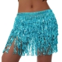 slight stretch 10 colors sequin tassel decor tied belly dance sexy skirt costume_Black_Purple_Red_Sky Blue