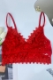 xs-l 5 colors slight stretch lace sling backless sexy bralette(no underwire)_Black_White_Red