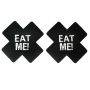 fifty pairs satin eat me letter printing nipple pad(size:8cm)_Black