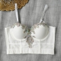 slight stretch mesh rhinestone bra(with underwire,75b 80b 85c 90c available for a\b\c cup)_Black_White