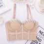 slight stretch mesh boned rhinestone bra vest(with underwire,75b 80b 85c 90c available for a\b\c cup)_Black_White_Red_Beige