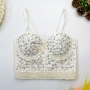 slight stretch rhinestone pearl bra vest(with underwire,75b 80b 85c 90c available for a\b\c cup)_Purple_Pink_Multicolor