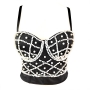 slight stretch pearl bra vest(with underwire,75b 80b 85c 90c available for a\b\c cup)_Black_White_Red_Pink_Multicolor