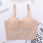 slight stretch simple boned bra vest(with underwire,75b 80b 85c 90c available for a\b\c cup)_Black_White_Red_Beige
