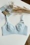 slight stretch lace bunny ears pads bra(without underwire)75a 80a 85a 90a available for a\b\c cup_Black_Beige_Sky Blue