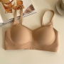 keep warm comfortable no steel ring seamless bra_Black_Beige_Brown_Khaki 