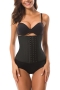 xxs-2xl plus-size non-stretch with bone breathable corsets(no underwear)_Black