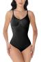 sexy slight stretch seamless shapewear_Black