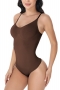 sexy slight stretch seamless shapewear_Black_Beige_Brown