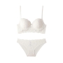 sexy slight stretch mesh lace bra set(with underwire)_Black_Light Pink_Beige
