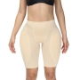 s-6xl sexy plus-size slight stretch sponge pad shapewear_Black_Beige