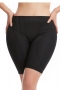 s-6xl sexy plus-size slight stretch sponge pad shapewear_Black