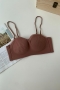 sexy slight stretch anti-skid detachable tie strap bra_Black_Beige_Brown