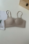 sexy slight stretch anti-skid detachable tie strap bra_Black_Beige_Brown_Champagne