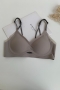 sexy slight stretch cut out traceless bra_Black_White_Gray