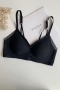 sexy slight stretch cut out traceless bra_Black