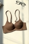 sexy slight stretch simple traceless bra_Black_White_Gray_Deep Yellow_Beige_Brown