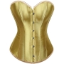s-6xl slim plus-size non-stretch steel bone lace-up corset_Black_White_Pink_Red_Green_Blue_Sea Blue_Darkviolet_Reddish Brown_Gold
