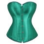s-6xl slim plus-size non-stretch steel bone lace-up corset_Black_White_Pink_Red_Green