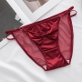 sexy stretch mesh satin bow low waist panties_Black_Light Pink_Rose Red