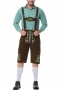 halloween plus size lattice manservant costumes(with hat, no stockings)_Black_Brown