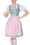 plus size halloween two-piece set maid costumes(with apron, no stockings)_Pink