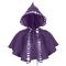 halloween non-stretch gothic printing short hooded cape costume_Black_Rose Red_Green_Dark Blue_Purple