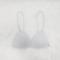 sexy slight stretch traceless thin simple bra_Black_White