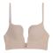 sexy slight stretch soft steel ring bra_Black_White_Beige